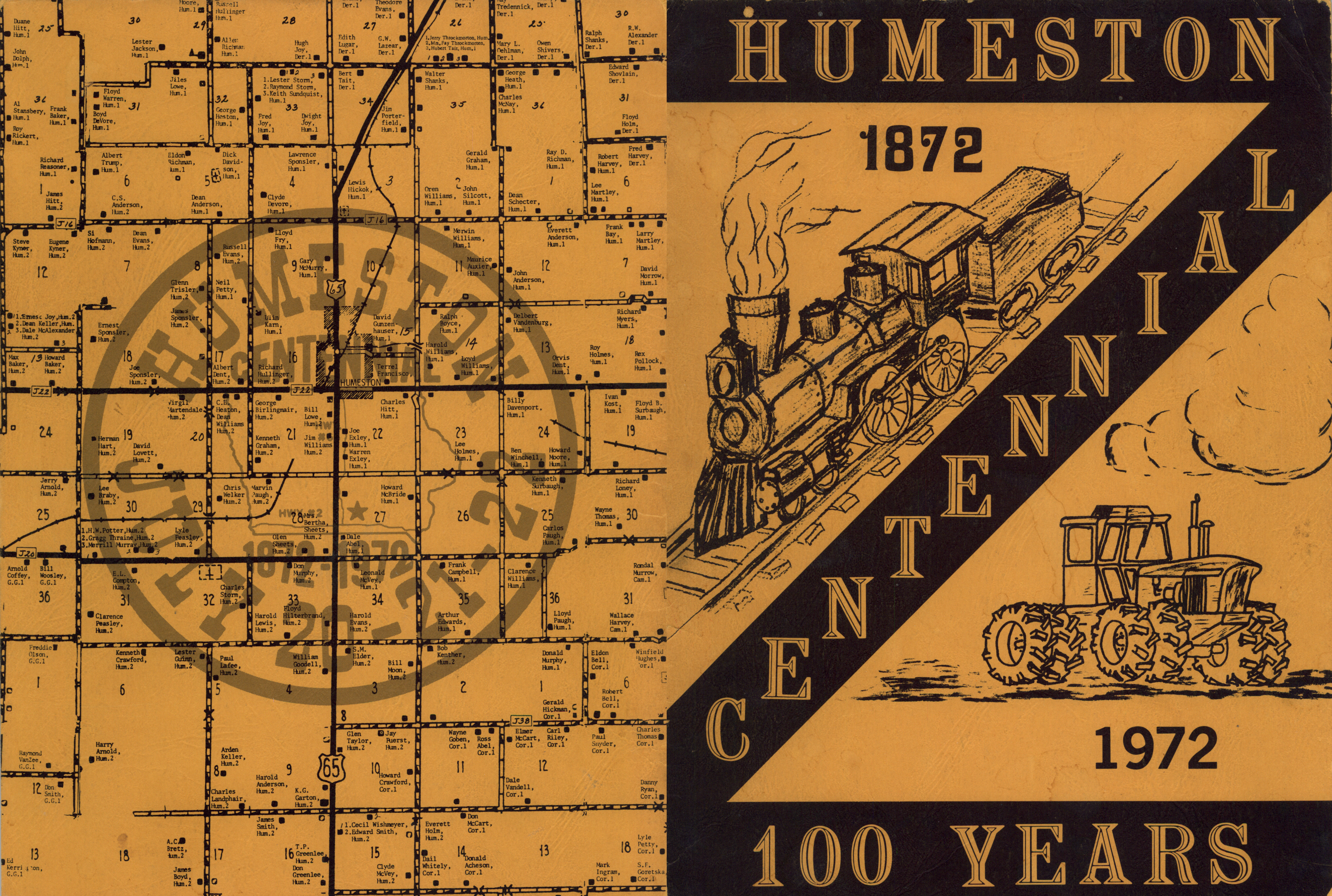 Humeston 100 Years - back and front cover